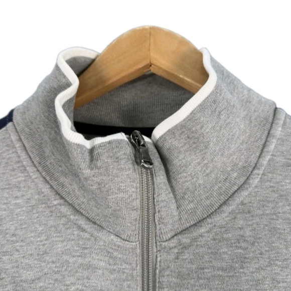 Polo Ralph Lauren Mens XL Heather Gray Full Double Zip Up Track Jacket - Picture 4 of 13